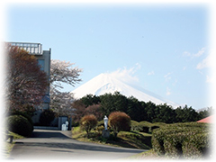 ヴィラ不二から見た壮大な富士山