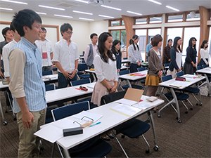 人間塾2014年軽井沢合宿：合宿第一日目スタート