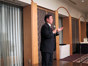 水野会長からの激励メッセージ