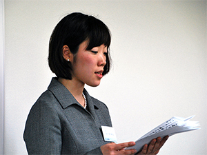 人間塾2015年入塾式・始業式：歓迎のことば、佐々木さん