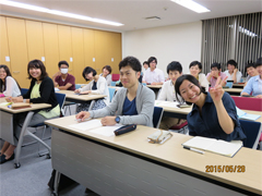 人間塾・ヤングセミナー2015：結構和やかな雰囲気の中