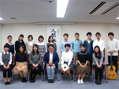 人間塾・ヤングセミナー2015：塾長誕生日会　記念写真！
