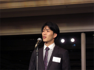 人間塾クリスマスディナー2015：第一期生東出さんの挨拶