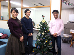 人間塾・ヤングセミナー2015：クリスマスツリーを飾りました