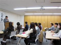人間塾・ヤングセミナー2015：今日も熱い仲野塾長