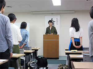 人間塾2016年度ヤングセミナー：修了生吉田君を迎えて生