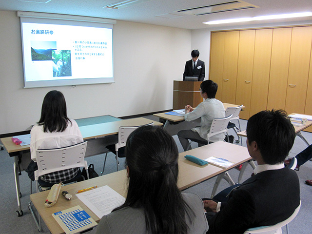 昨年の奨学金応募説明会の様子