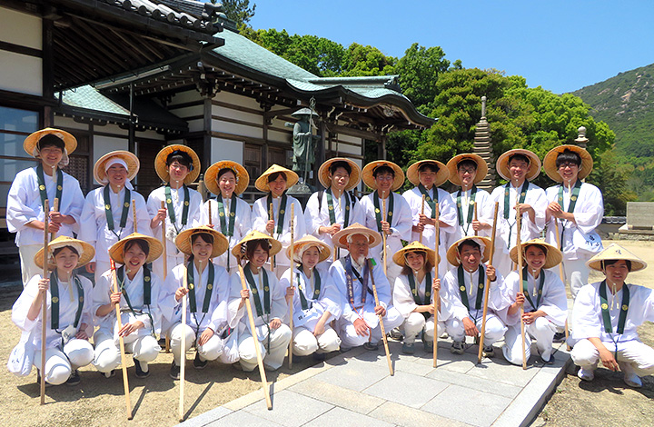 人間塾2019年度小豆島・遍路研修:雲海寺にて