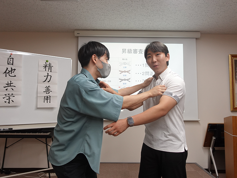 人間塾2025年度ヤングセミナー:柔道技の実演